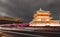 The night view of the Drum Tower in Xi`an, China