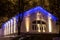 Night view of Estonian Christian Pentecostal Church in Tallin.