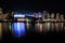 Night view of False creek