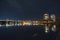 Night view of False Creek.  Vancouver Canada