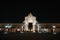 Night view of the famous Comercio Square in Lisbon, Portugal