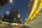 Night view of Flinders Street Station from street, a railway station on the corner of Flinders and Swanston Streets in Melbourne,