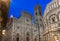 Night view of Florence Cathedral (Duomo - Basilica di Santa Maria del Fiore), Campanile of Giotto