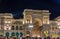 Night view of Galleria Vittorio Emmanuele II in Milan