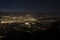 Night view of Geneva from Mount Saleve