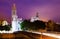 Night view of Girona. Catalonia, Spain