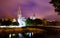 Night view of Girona - Church of Sant Feliu and cathedral