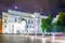 Night view of the Grand Duke Palace in Vilnius, Lithuania...IMAGE