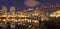 Night view at Granville Street Bridge in Vancouver