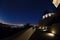 Night view of Griffith Observatory with cityscape