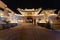 Night view of the Guanghua temple in Wutai Mountain at dusk, Shanxi Province, China