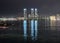 Night View of Gwangalli Beach, Busan, South Kroea, Asia