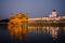 Night View The Harmindar Sahib, also known as Golden Temple Amritsar