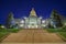 Night view of the historical Colorado State Capitol