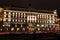 Night View of history Hotel National through night traffic in Mo