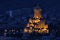 Night view of The Holy Trinity Cathedral of Tbilisi (Sameba)