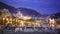 Night view of illuminated Promenade des Anglais in Nice, vacation in France