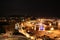 The night view of the italian city Ancona