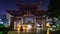 Night view of Jinma Biji memorial archway