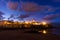 Night view on Kasbah of the udayas in Rabat, The capital of Morocco