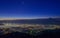 Night view of the Kofu city and Mt.Fuji