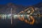 Night view of Kotor Fortress wall up to Lovcen Mountain. Montenegro, Kotor Bay (Boka Kotorska)