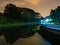 Night view of  a lake / waterway in Springleaf Nature park in tropical Singapore.