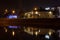 Night view of the lake in Zrenjanin