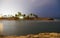 Night view of Latchi Adams Beach