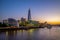 Night view of london by the thames river