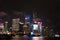 Night view of Lujiazui, Shanghai, China.Night view of buildings