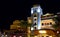 Night view of luxury Villa Cortes Mexican themed hotel in Playa de las Americas resort,Tenerife,Canary Islands.