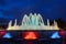 Night view of The Magic Fountain of Montjuic in Barcelona