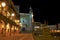 Night view of the main square of Trujillo (Spain)
