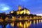 Night view of meissen germany