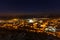 Night view of Mikulov, Chateau in Mikulov. South Moravia, Czech Republic