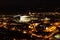 Night view of Mikulov, Chateau in Mikulov. South Moravia, Czech Republic