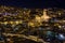 Night view of Modica and the illuminated San Giorgio cathedral