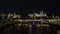 Night view at Moskva River 4K