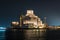 NIght view of the Museum of Islamic Art in Doha