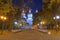 Night view of Nikolsky garden and St. Nicholas Naval Cathedral