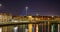 Night view over Cumberland Basin Bristol A