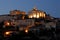 Night view over Gordes, France