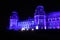 Night view of The palace Tsaritsyno history museum in Moscow, Ru