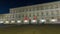 Night view of the palazzo pitti gallery timelapse hyperlapse in the italian city florence