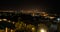 Night view on panorama of Chania city on Crete island