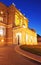 Night view of part of opera house