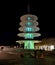 Night view of Peace Pagoda, Japantown, San Francisco, California, USA