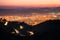 Night view from Pelion Mountain, Volos, Greece