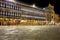 Night view of the Piazza San Marco with no more tourists on the square that has become deserted